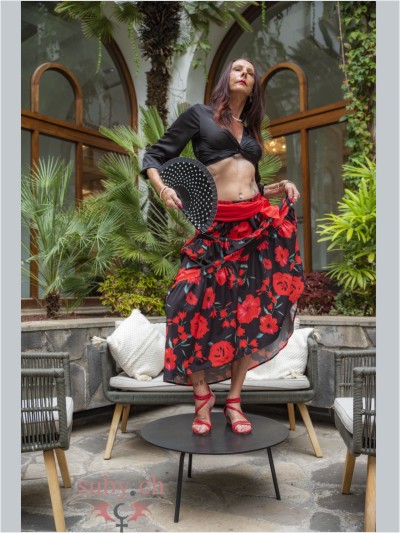 Suby Balmer Flamenco tanzend im Iberostar Mencey, Santa Cruz de Tenerife.